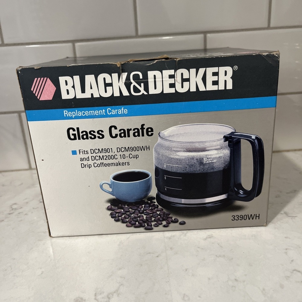 Black & Decker 10 Cup Replacement Carafe (3390WH) FOR: DCM901, DCM900WH, DCM200C